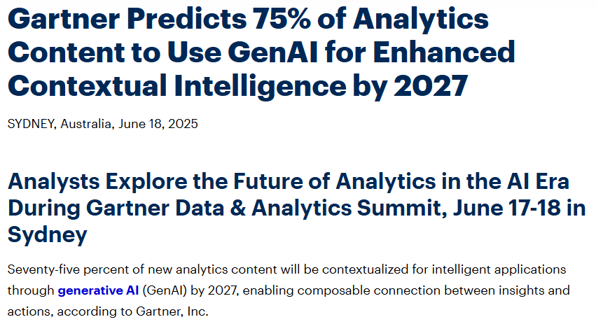 Gartner Analytics 전망
